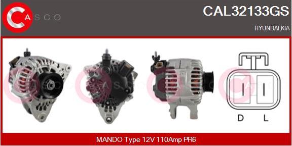 Casco CAL32133GS - Alternateur droxauto.com