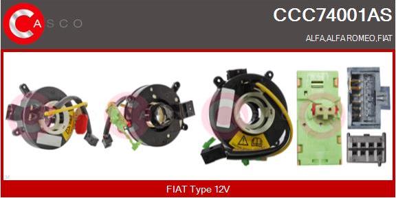 Casco CCC74001AS - Ressort tournant, Airbag droxauto.com