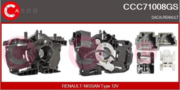 Casco CCC71008GS - Ressort tournant, Airbag droxauto.com