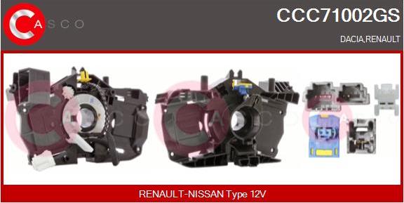 Casco CCC71002GS - Ressort tournant, Airbag droxauto.com