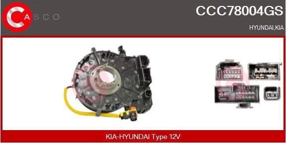 Casco CCC78004GS - Ressort tournant, Airbag droxauto.com