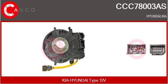 Casco CCC78003AS - Ressort tournant, Airbag droxauto.com