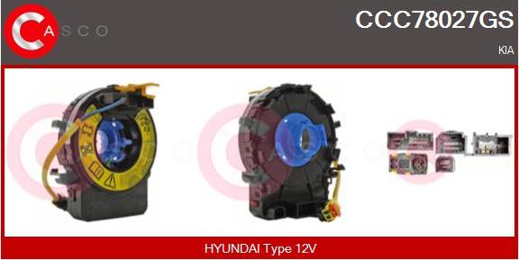 Casco CCC78027GS - Ressort tournant, Airbag droxauto.com