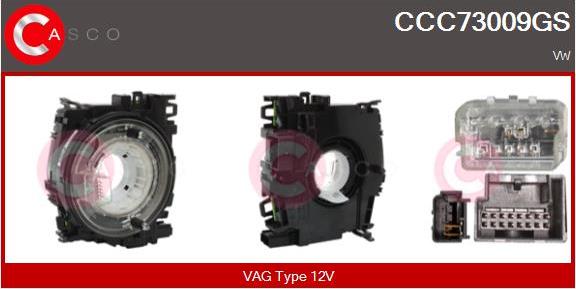 Casco CCC73009GS - Ressort tournant, Airbag droxauto.com