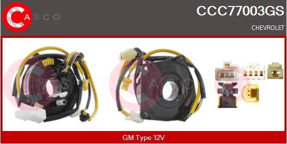 Casco CCC77003GS - Ressort tournant, Airbag droxauto.com