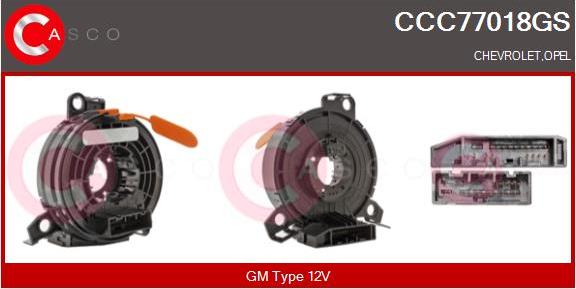 Casco CCC77018GS - Ressort tournant, Airbag droxauto.com