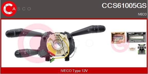 Casco CCS61005GS - Commutateur de colonne de direction droxauto.com