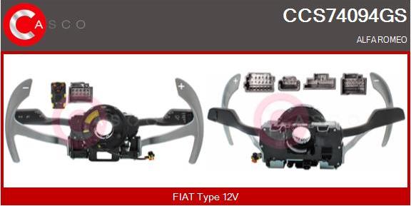 Casco CCS74094GS - Commutateur de colonne de direction droxauto.com