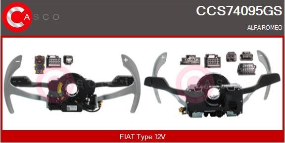 Casco CCS74095GS - Commutateur de colonne de direction droxauto.com