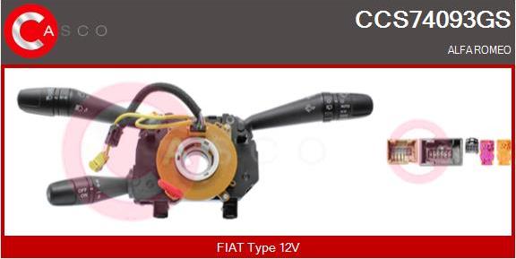 Casco CCS74093GS - Commutateur de colonne de direction droxauto.com