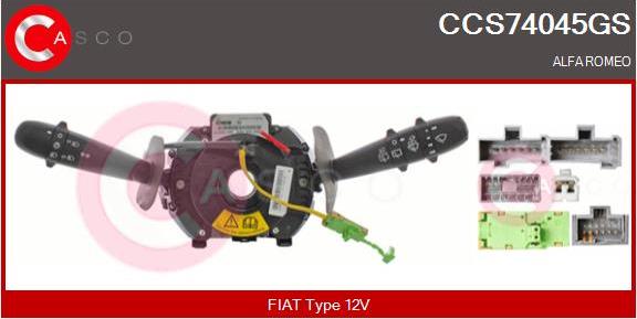 Casco CCS74045GS - Commutateur de colonne de direction droxauto.com
