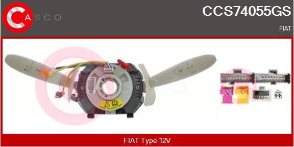 Casco CCS74055GS - Commutateur de colonne de direction droxauto.com