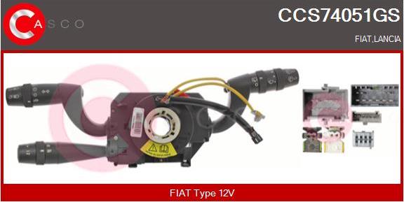 Casco CCS74051GS - Commutateur de colonne de direction droxauto.com