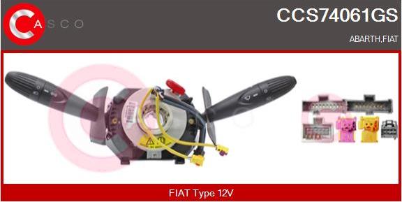 Casco CCS74061GS - Commutateur de colonne de direction droxauto.com