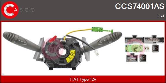 Casco CCS74001AS - Commutateur de colonne de direction droxauto.com