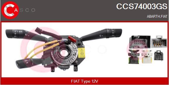 Casco CCS74003GS - Commutateur de colonne de direction droxauto.com