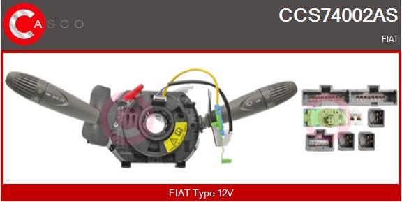 Casco CCS74002AS - Commutateur de colonne de direction droxauto.com