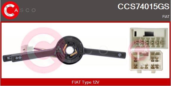 Casco CCS74015GS - Commutateur de colonne de direction droxauto.com