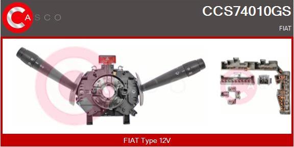 Casco CCS74010GS - Commutateur de colonne de direction droxauto.com