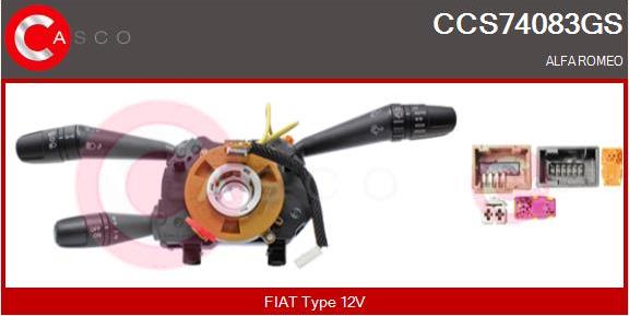 Casco CCS74083GS - Commutateur de colonne de direction droxauto.com