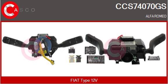 Casco CCS74070GS - Commutateur de colonne de direction droxauto.com