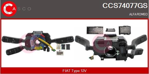 Casco CCS74077GS - Commutateur de colonne de direction droxauto.com