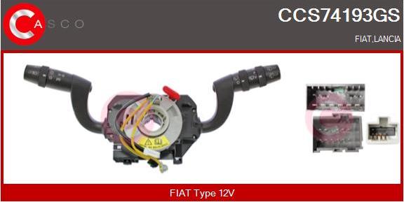 Casco CCS74193GS - Commutateur de colonne de direction droxauto.com