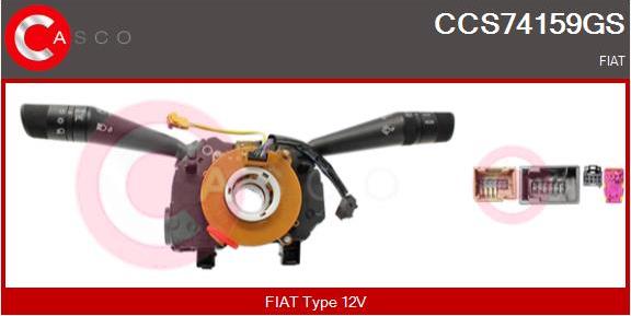 Casco CCS74159GS - Commutateur de colonne de direction droxauto.com