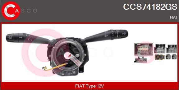 Casco CCS74182GS - Commutateur de colonne de direction droxauto.com