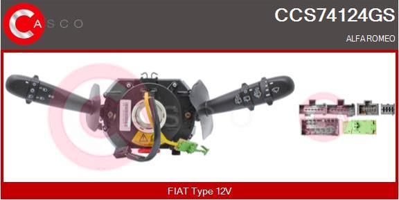 Casco CCS74124GS - Commutateur de colonne de direction droxauto.com