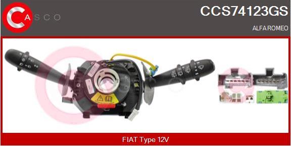 Casco CCS74123GS - Commutateur de colonne de direction droxauto.com