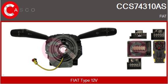Casco CCS74310AS - Commutateur de colonne de direction droxauto.com