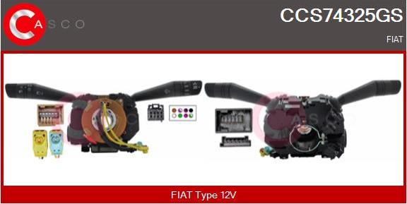 Casco CCS74325GS - Commutateur de colonne de direction droxauto.com