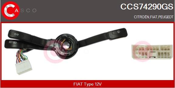 Casco CCS74290GS - Commutateur de colonne de direction droxauto.com