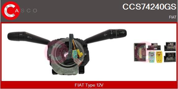 Casco CCS74240GS - Commutateur de colonne de direction droxauto.com