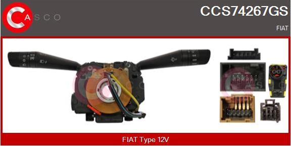 Casco CCS74267GS - Commutateur de colonne de direction droxauto.com