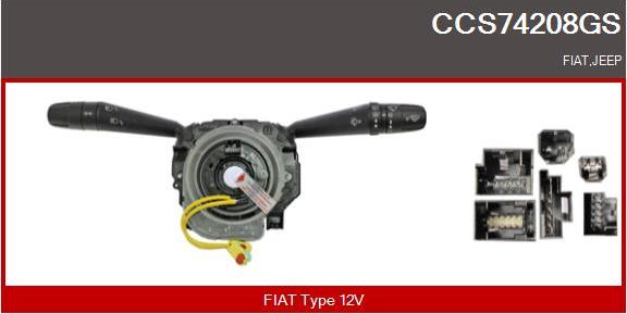 Casco CCS74208GS - Commutateur de colonne de direction droxauto.com