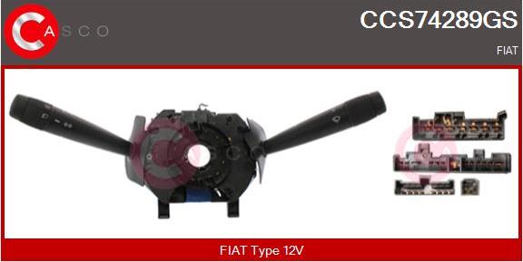 Casco CCS74289GS - Commutateur de colonne de direction droxauto.com