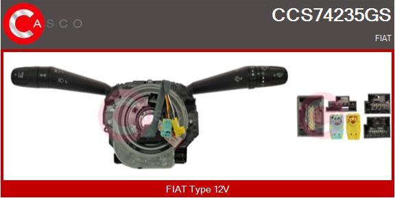 Casco CCS74235GS - Commutateur de colonne de direction droxauto.com