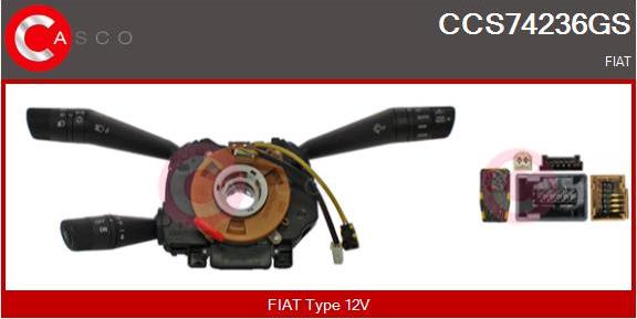 Casco CCS74236GS - Commutateur de colonne de direction droxauto.com