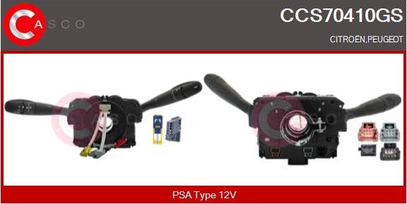 Casco CCS70410GS - Commutateur de colonne de direction droxauto.com