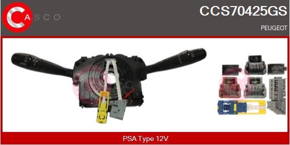 Casco CCS70425GS - Commutateur de colonne de direction droxauto.com