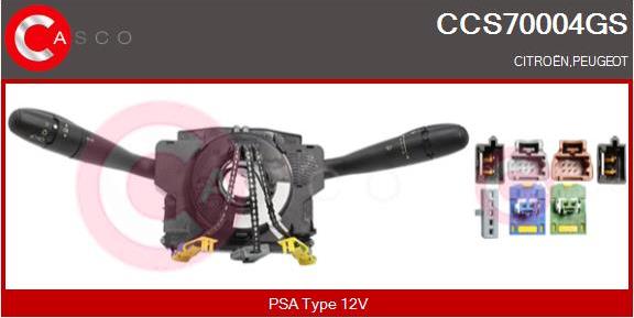 Casco CCS70004GS - Commutateur de colonne de direction droxauto.com