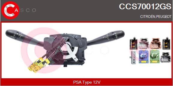 Casco CCS70012GS - Commutateur de colonne de direction droxauto.com