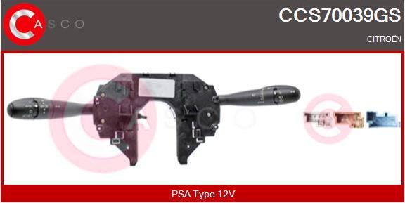 Casco CCS70039GS - Commutateur de colonne de direction droxauto.com