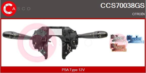 Casco CCS70038GS - Commutateur de colonne de direction droxauto.com