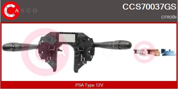Casco CCS70037GS - Commutateur de colonne de direction droxauto.com