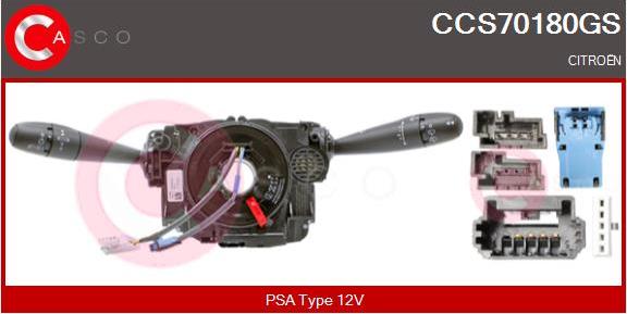 Casco CCS70180GS - Commutateur de colonne de direction droxauto.com