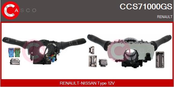 Casco CCS71000GS - Commutateur de colonne de direction droxauto.com