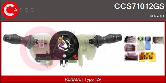 Casco CCS71012GS - Commutateur de colonne de direction droxauto.com